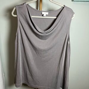 PureJill Gray Relaxed Fit Sleeveless Tank Top
